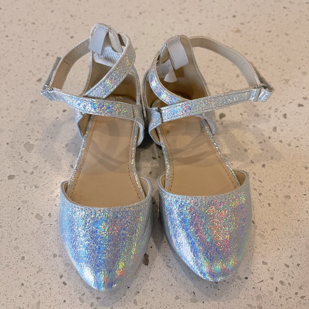 Gymboree metallic rainbow girls ballet flats- worn once